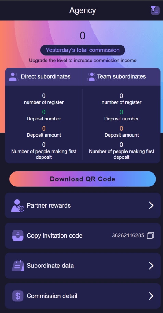 Jai Club referral commission dashboard
